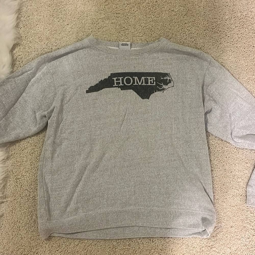 Avalon Apparel Light Grey HOME NC Sweatshirt